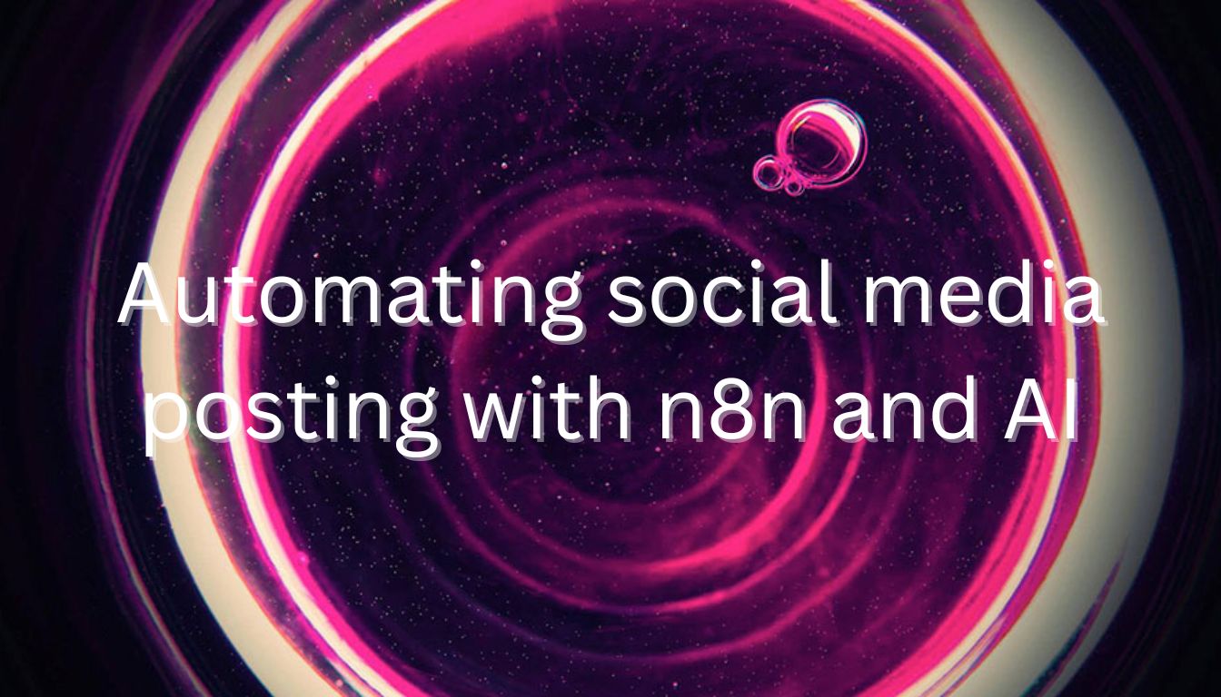 Social media automation workflow built with n8n and AI