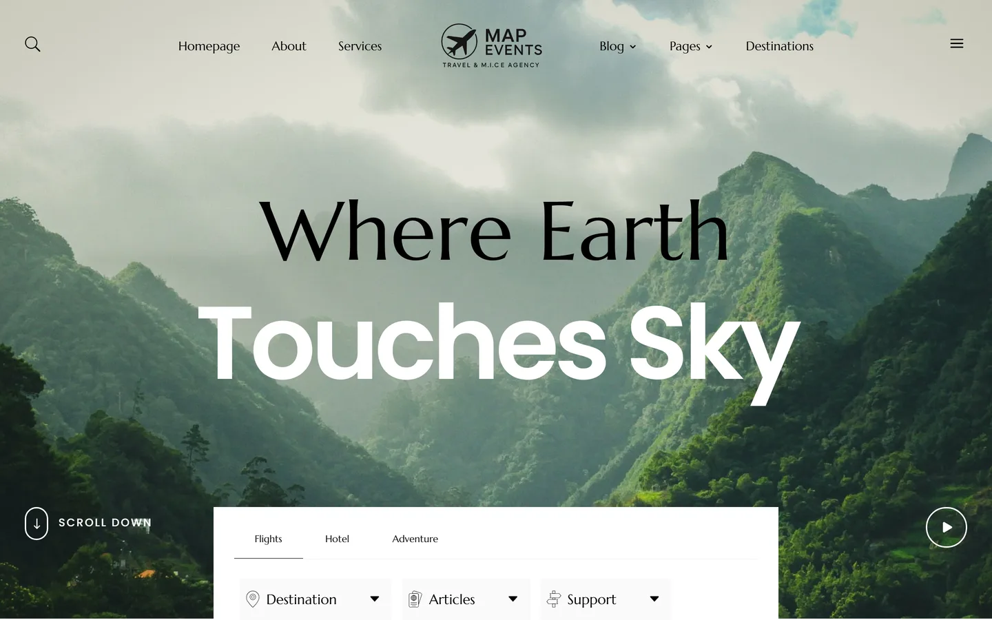 MAP Events website